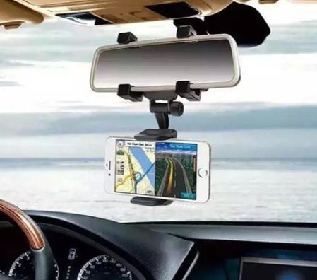 Soporte Holder Para Celular En Espejo Retrovisor De Carro