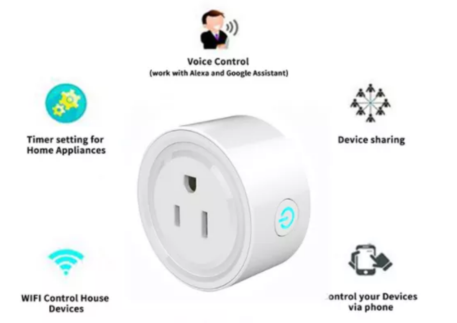 ENCHUFE INTELIGENTE WIFI COMPATIBLE CON ALEXA