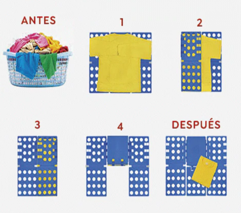 TABLA PLEGABLE MULTIFUCIONAL DOBLADOR ORGANIZADOR DE ROPA