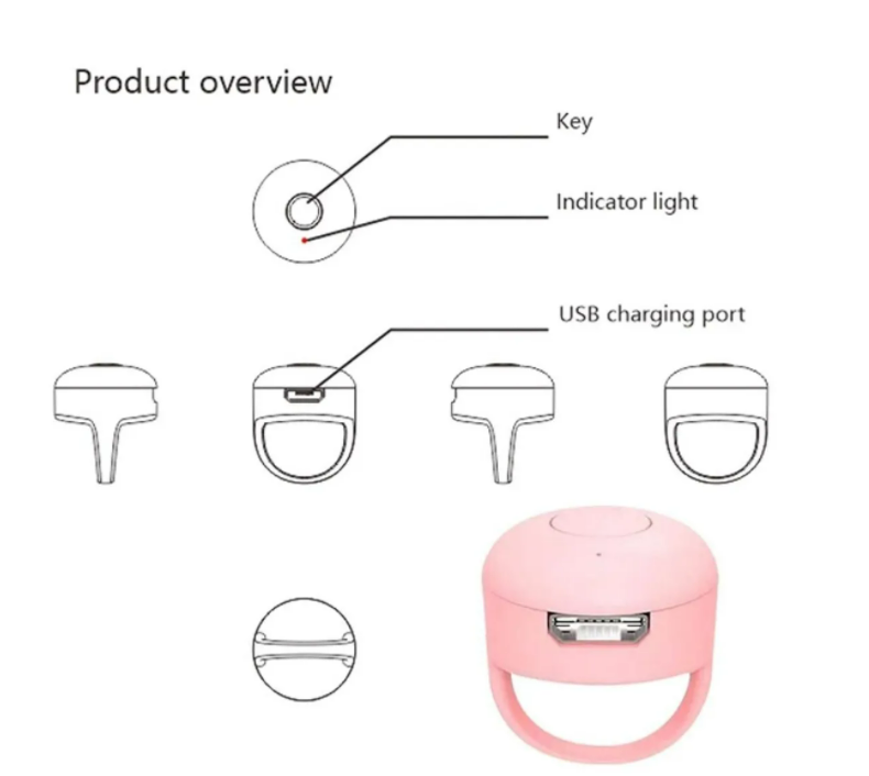 Anillo de control remoto controlador de video bluetooth para celular